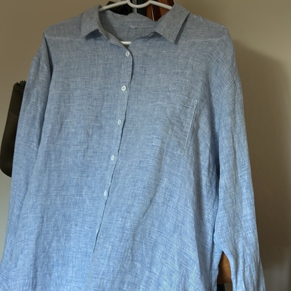 LinenMe Paula European Linen Shirt-Dress Size XL/US14 - Picture 8 of 14